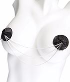 Self-adhesive nipple cover/patch, bow, chain